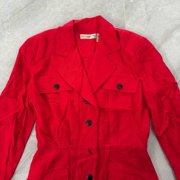 Women’s Vintage Liz Claiborne Button Down Business Office Dress Size 8 - Picture 2 of 16